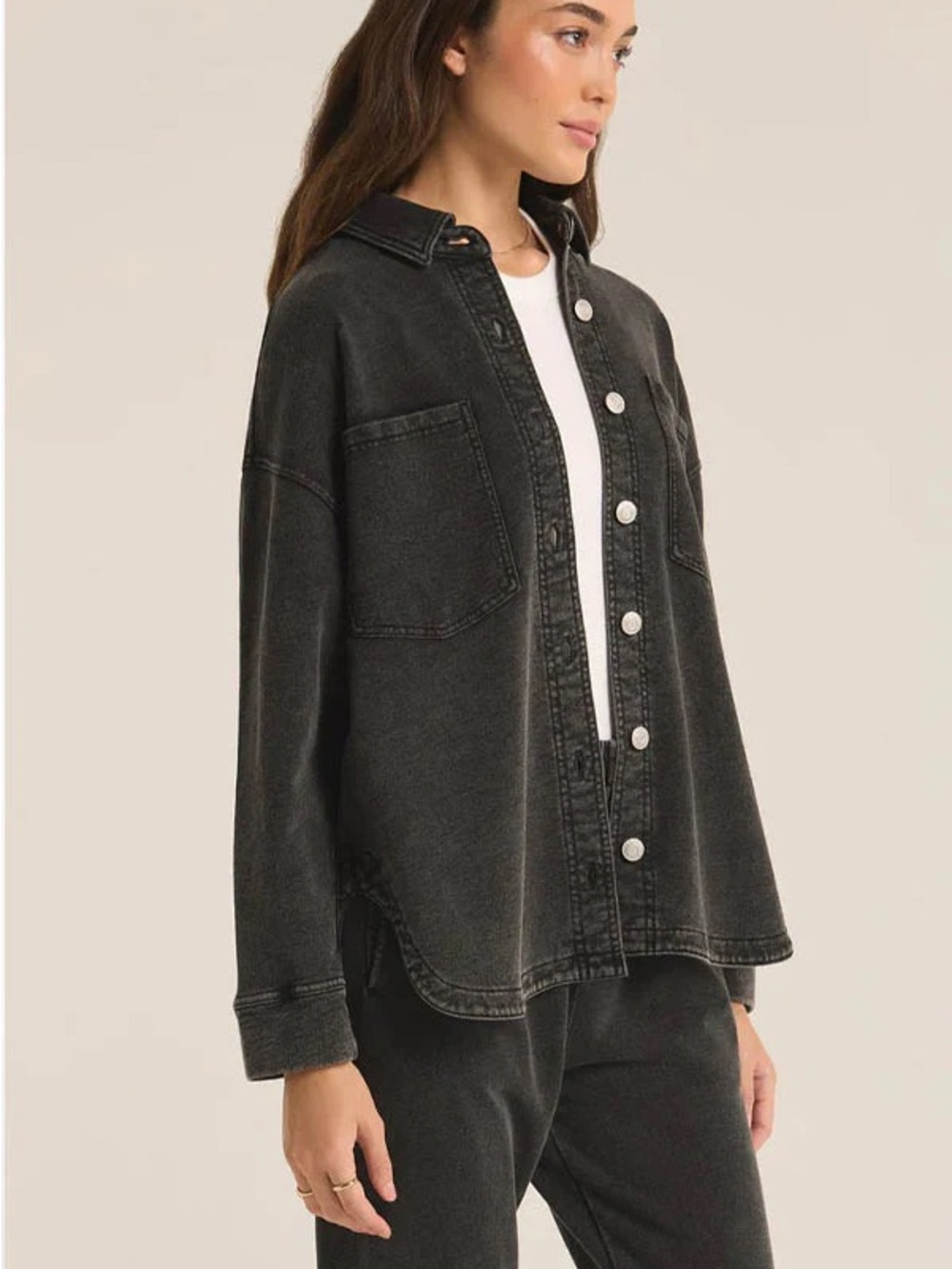 (RETAIL $165) Z SUPPLY All day knit jacket (A)